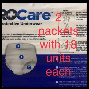 Adult underwear diapers large 2 PACKS included